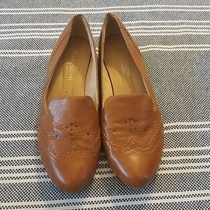 Brown Leather Flats